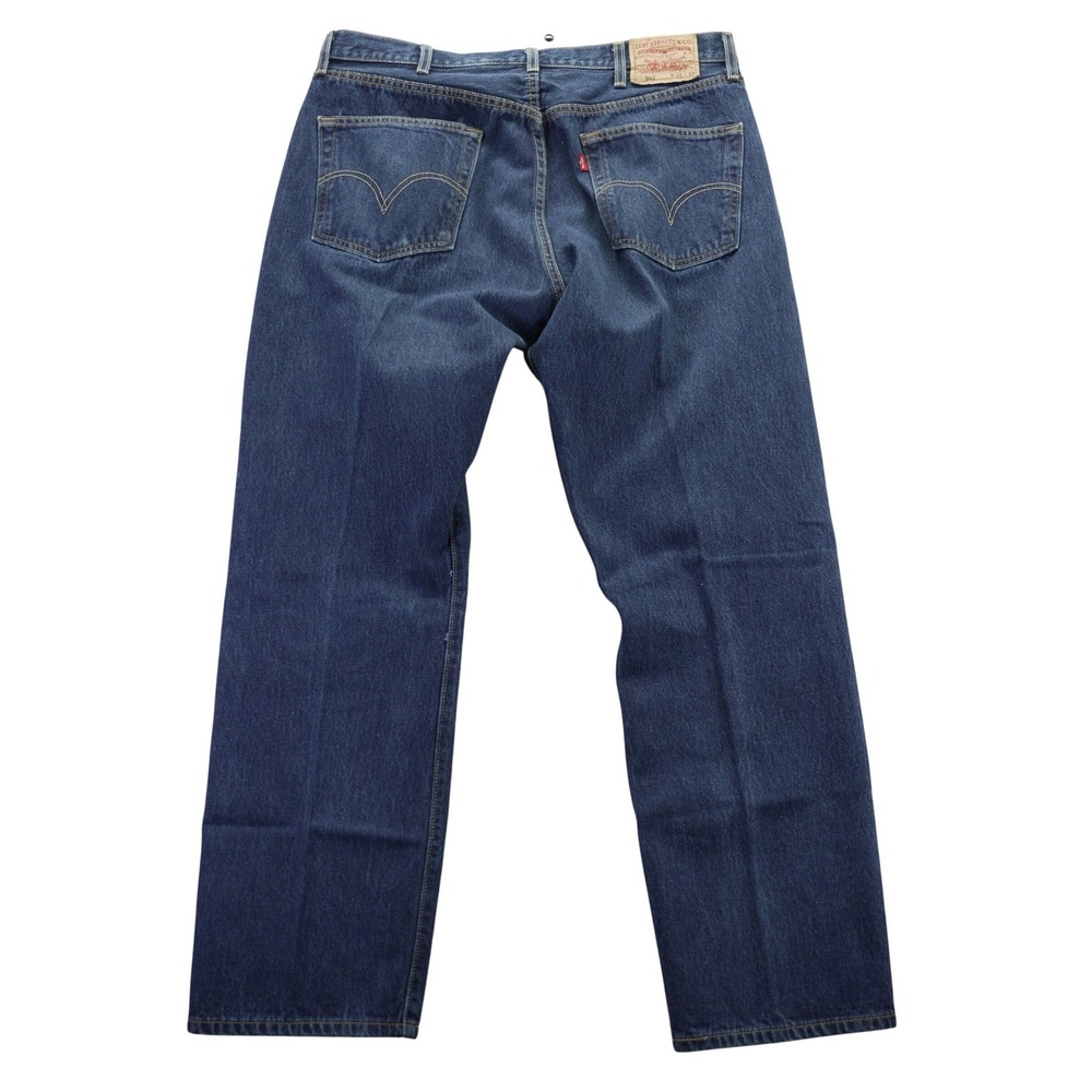 Levis 501 Vintage Y2K Jeans Mens 38x32 Medium Wash Blue Cotton‎ Button Fly 2004 - Picture 11 of 13